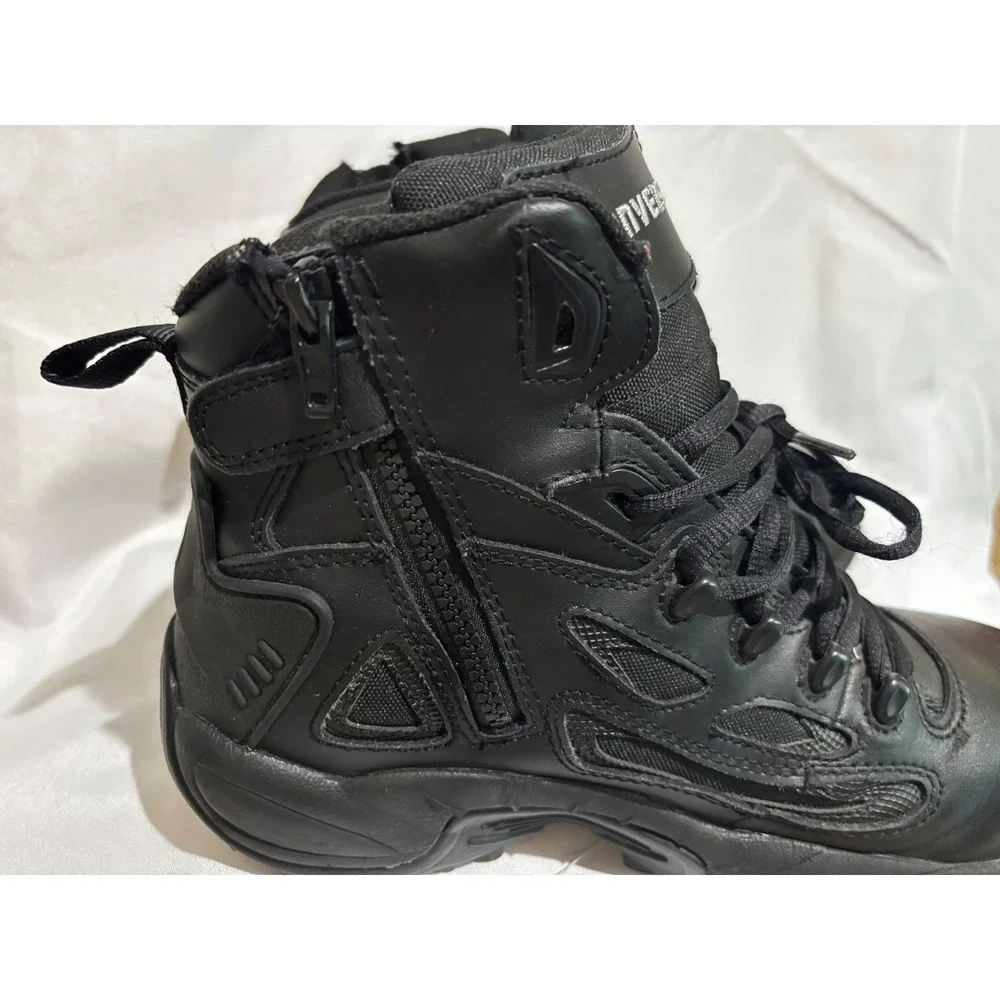 Converse Mens Rapid Response Tactical Boots Leather Safety Toe Black Sz 10.5 M
